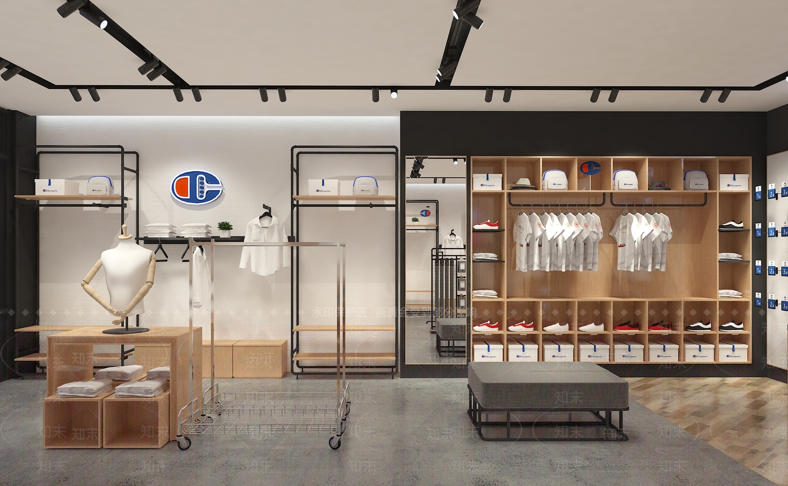 现代服装店3D模型下载【ID:1131743355】