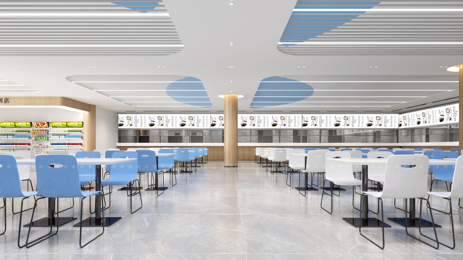 现代食堂3D模型下载【ID:1131748643】