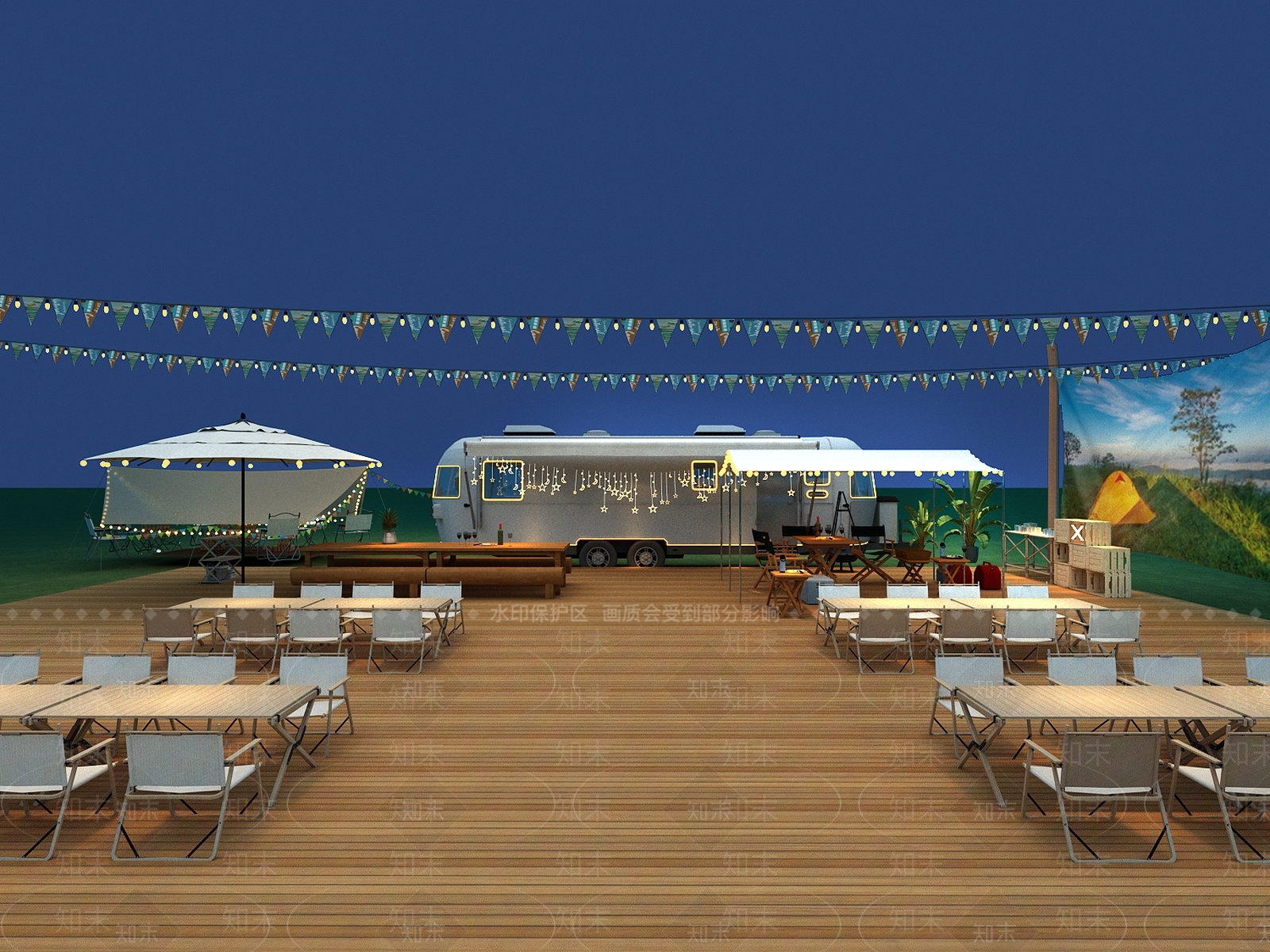 现代烧烤店3D模型下载【ID:1131749438】