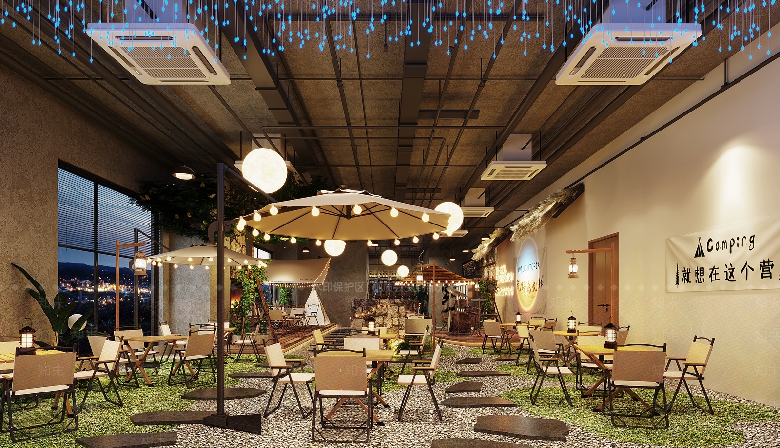 现代烧烤店3D模型下载【ID:1131750363】