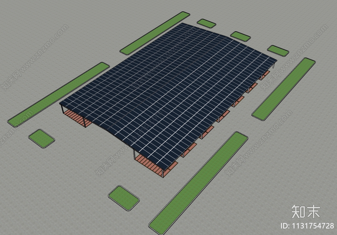 现代停车场SU模型下载【ID:1131754728】