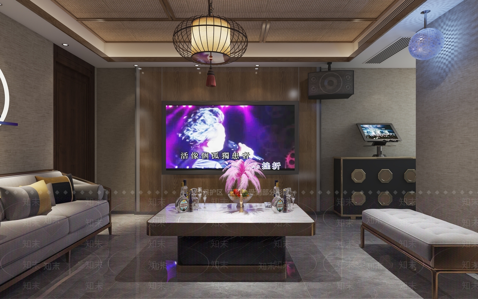 新中式KTV3D模型下载【ID:1131755040】
