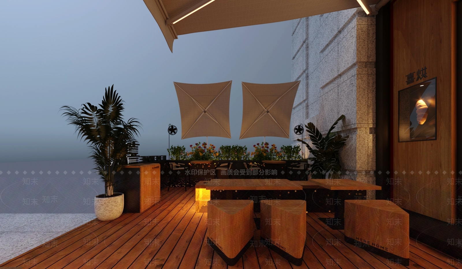 现代烘焙面包店门头3D模型下载【ID:1131756125】