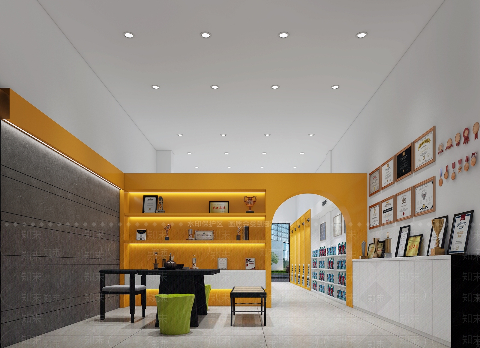 现代油漆店3D模型下载【ID:1131779131】