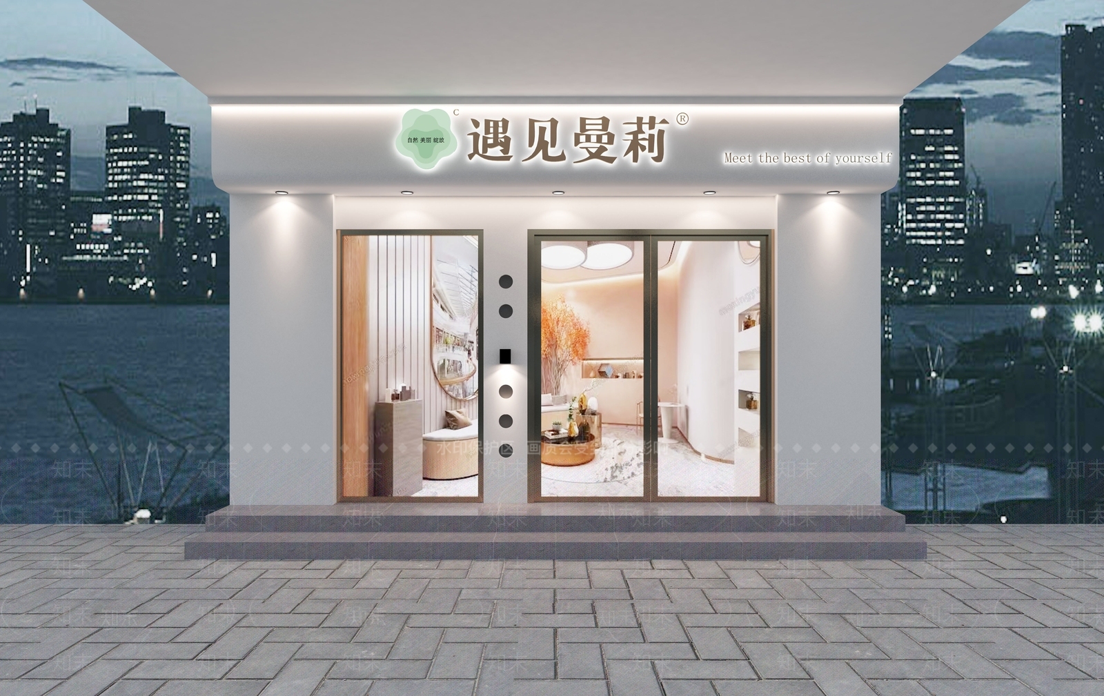 现代美容SPA店3D模型下载【ID:1131780580】