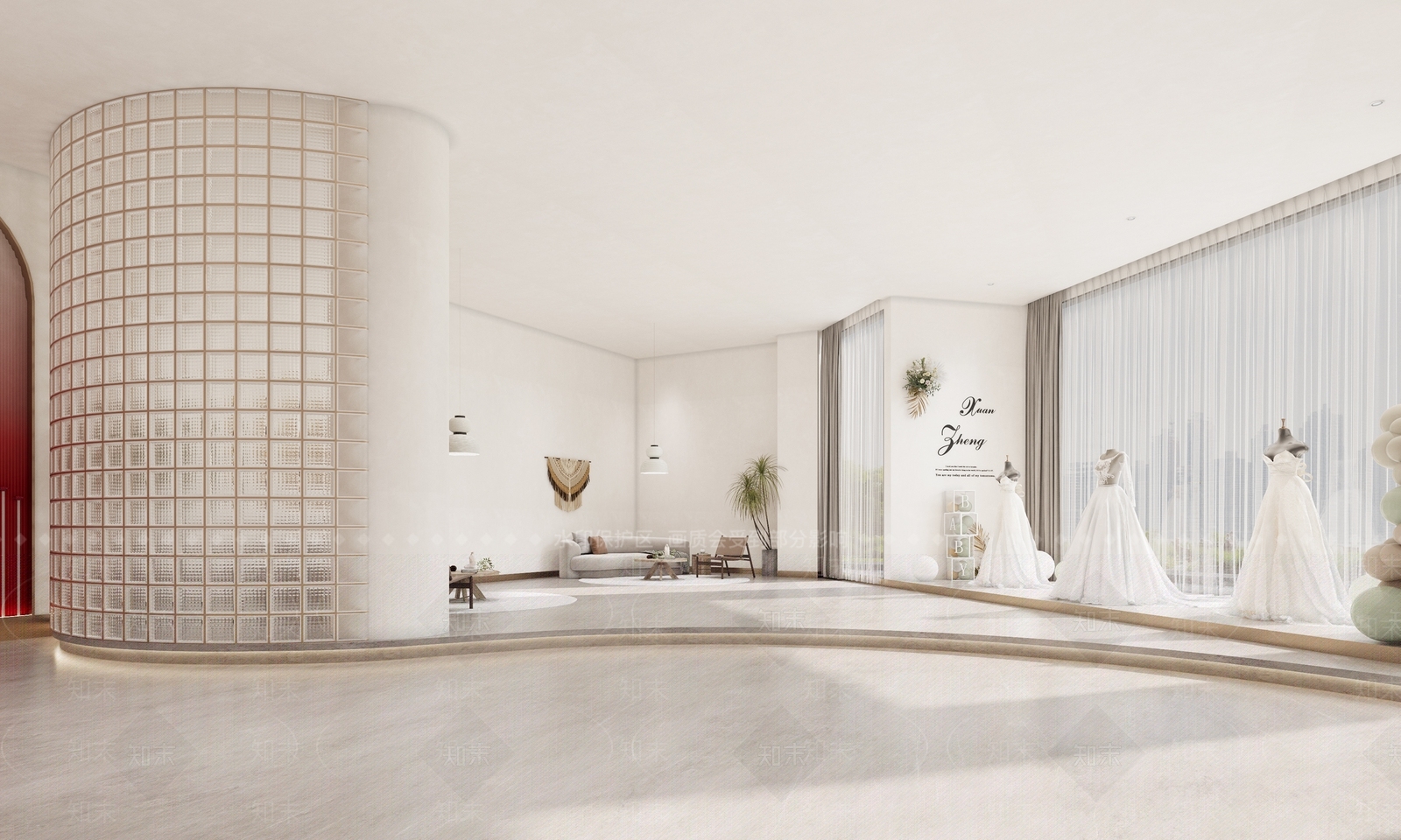 现代婚纱店3D模型下载【ID:1131789398】