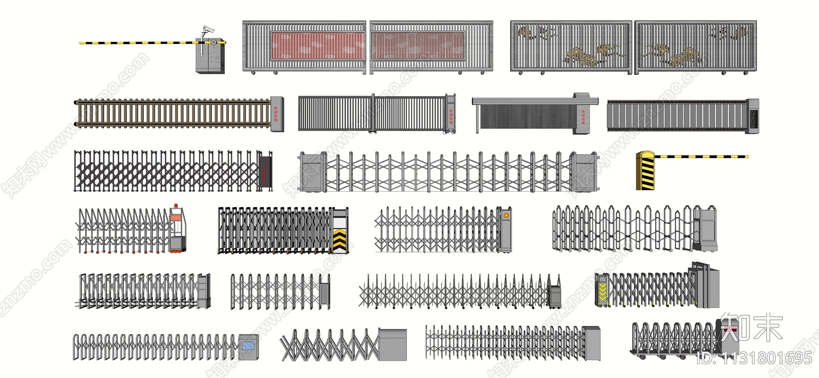 现代电动门SU模型下载【ID:1131801695】