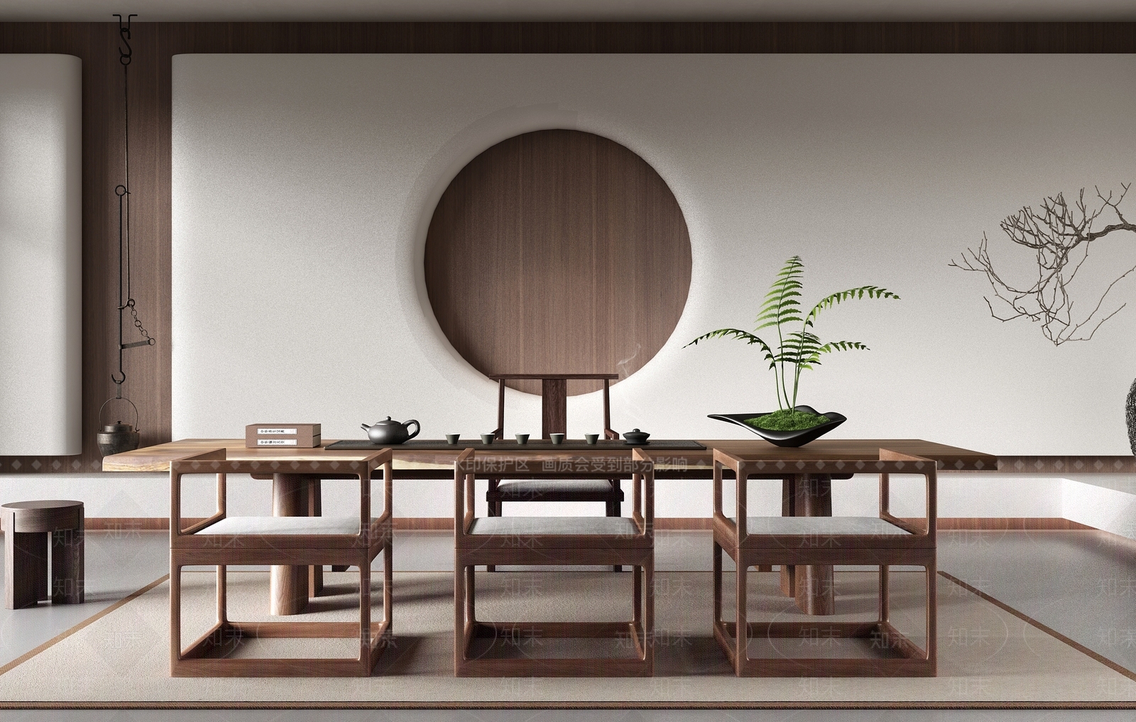 侘寂茶室3D模型下载【ID:1131801154】_知末3d模型网