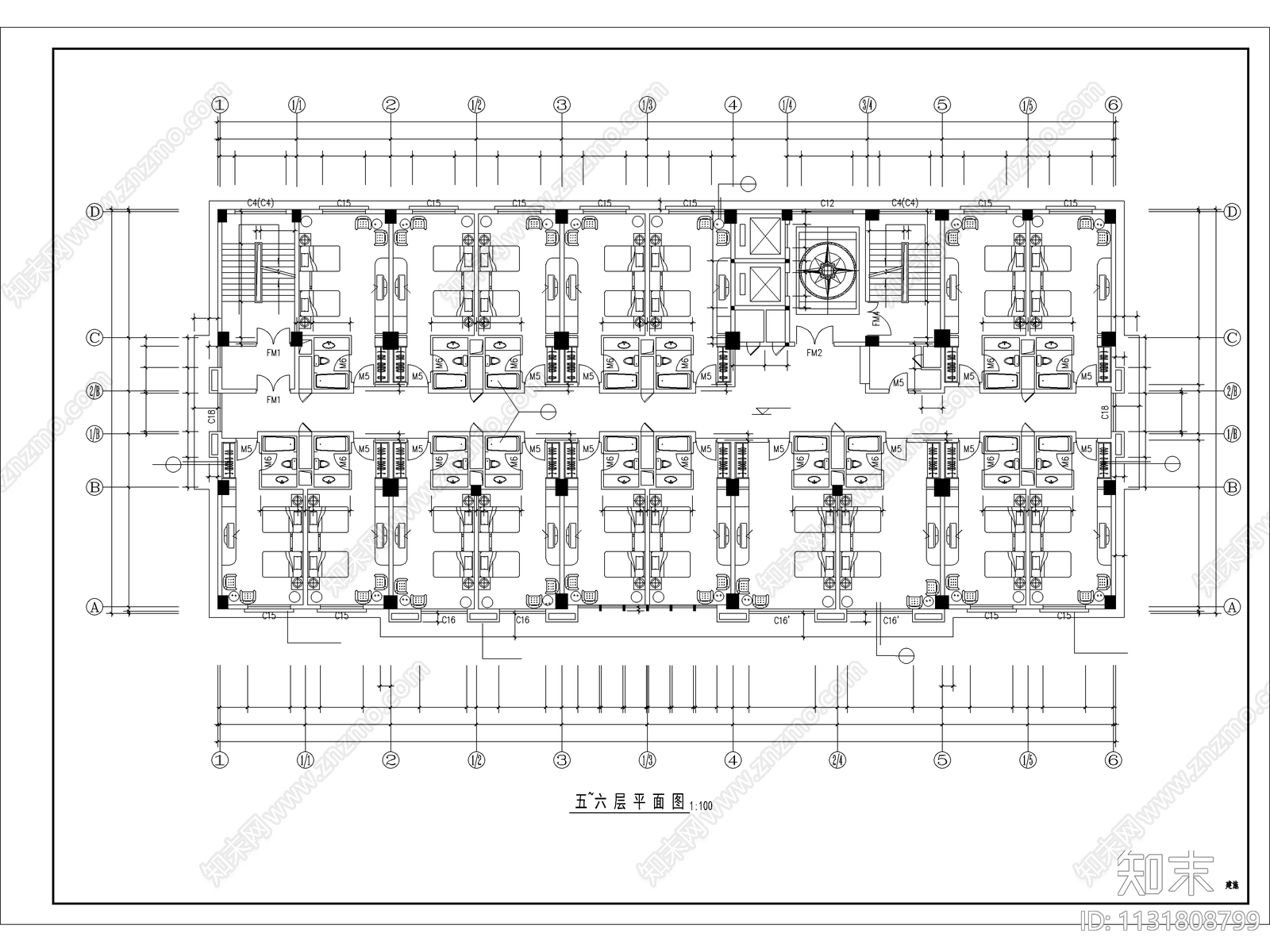 新锦城宾馆全套施工图下载【ID:1131808799】