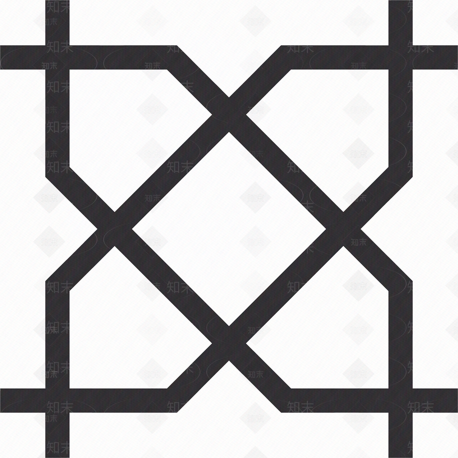 现代黑白图案厨房阳台卫生间花砖贴图下载【ID:1131810742】