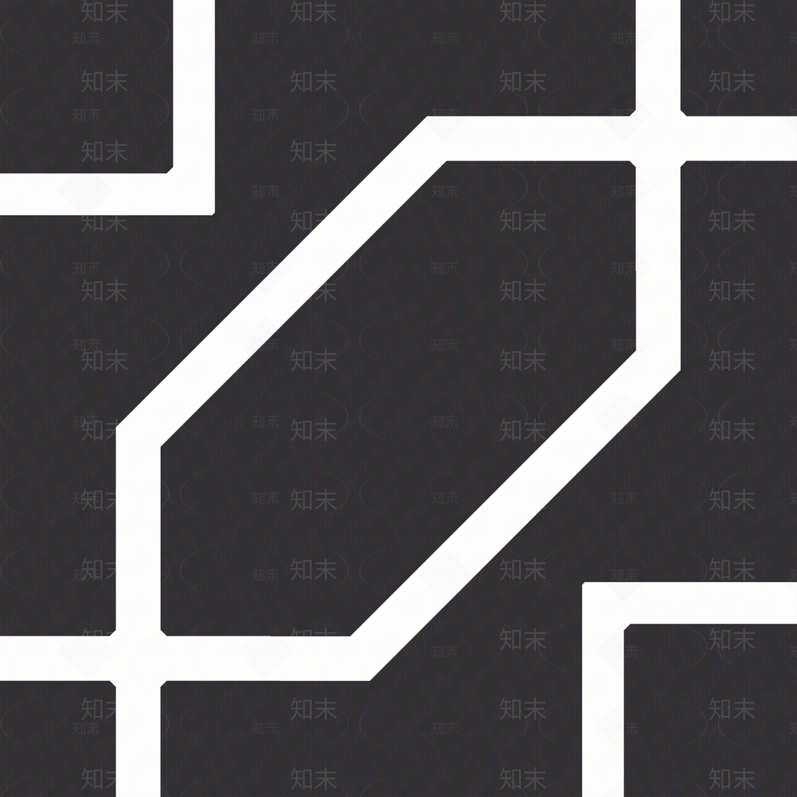 无缝现代黑白图案厨房阳台卫生间花砖贴图下载【ID:1131810883】