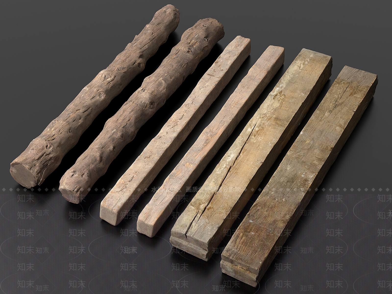 木头3D模型下载【ID:1131812448】