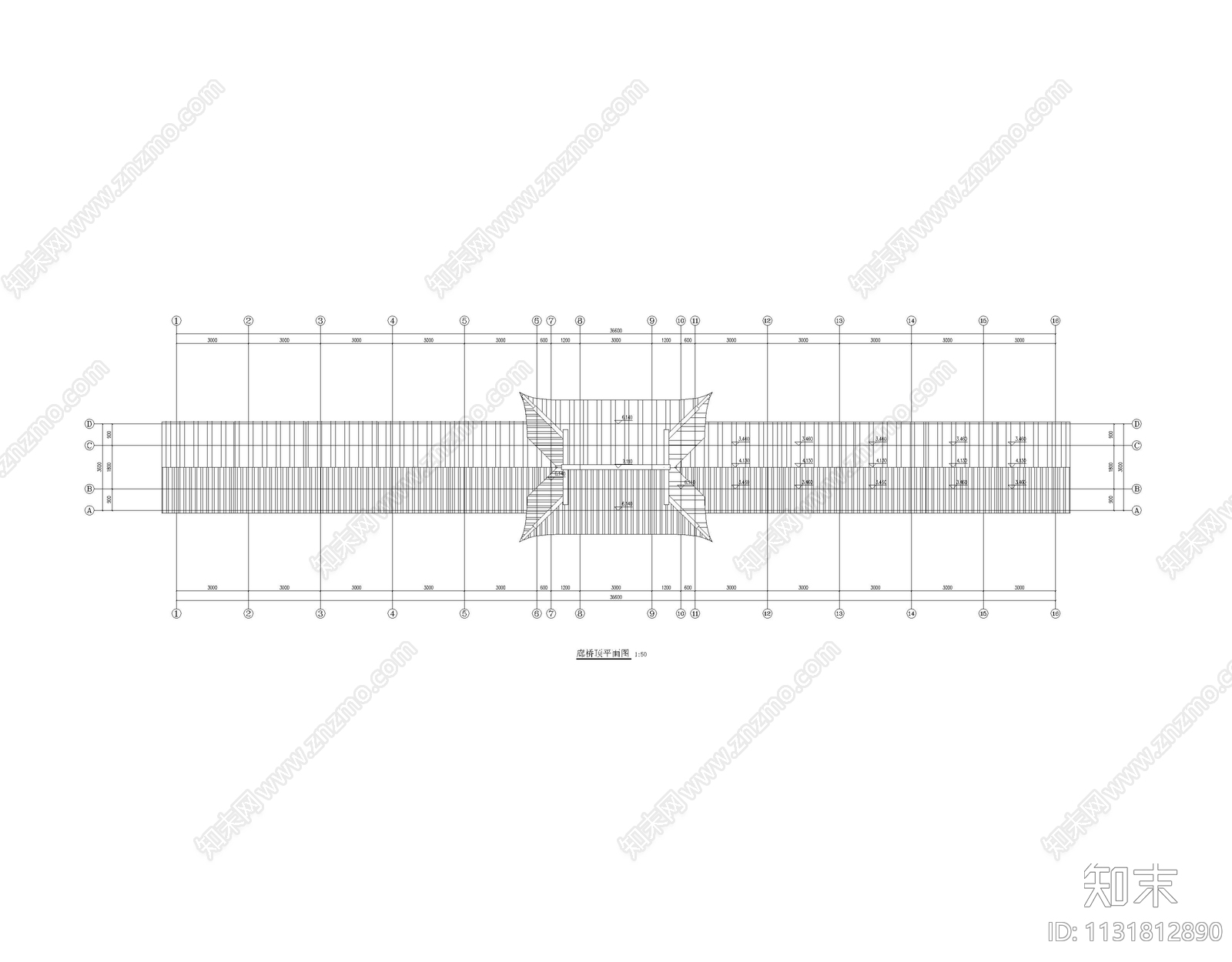 古建廊桥cad施工图下载【ID:1131812890】