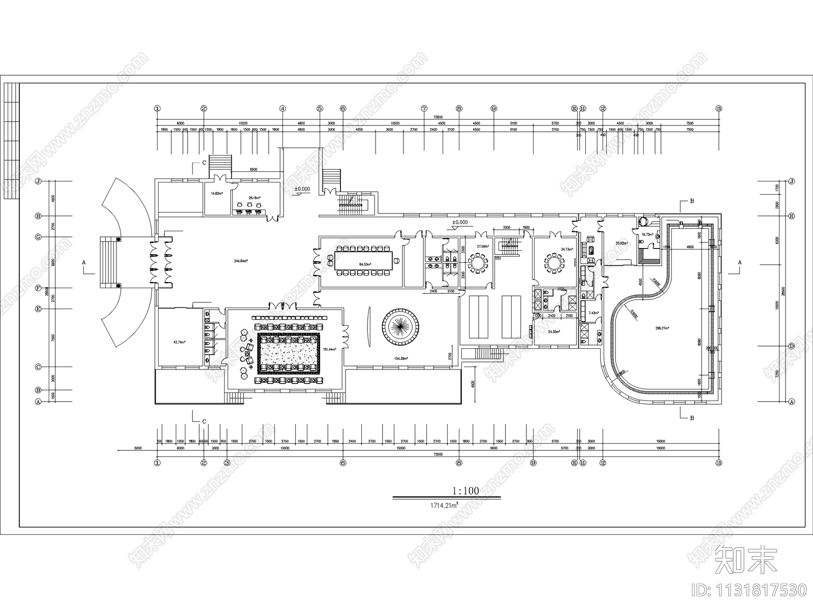 黑龙江招待民宿建筑cad施工图下载【ID:1131817530】