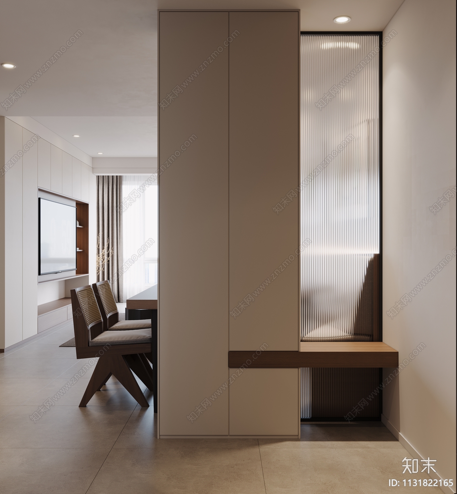 现代玄关3D模型下载【ID:1131822165】