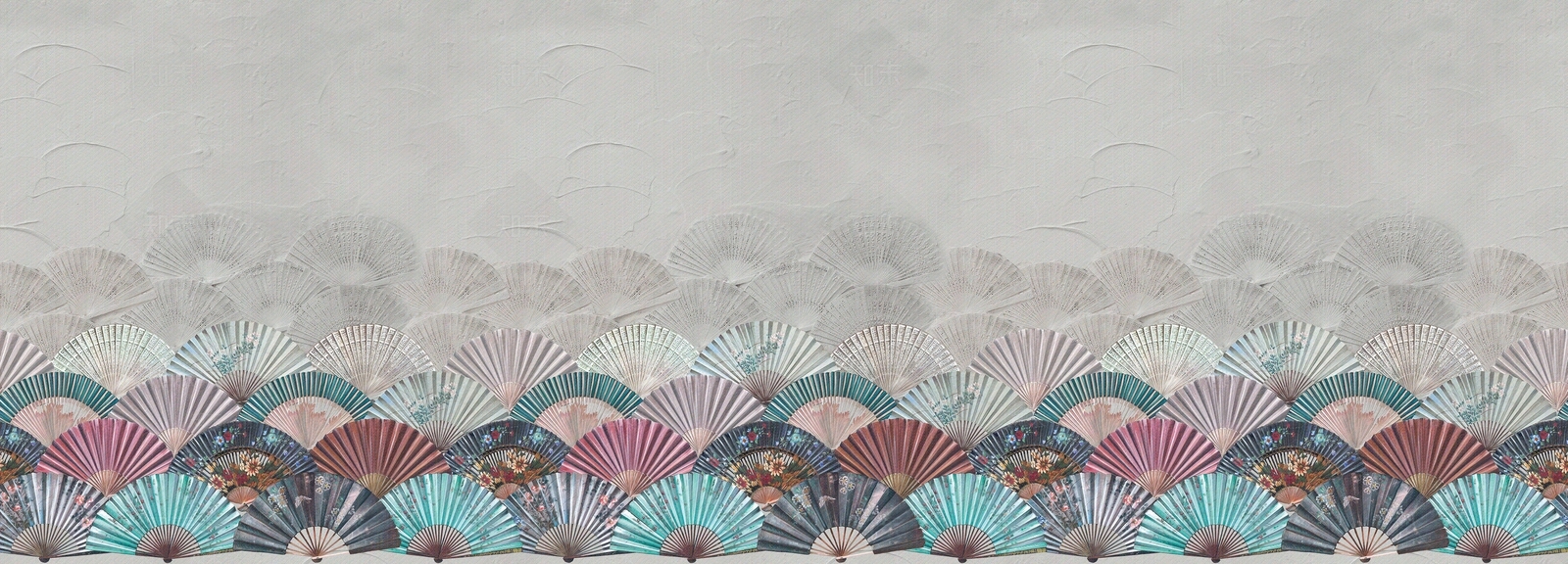 中式扇子造型硬包贴图下载【ID:1131826866】