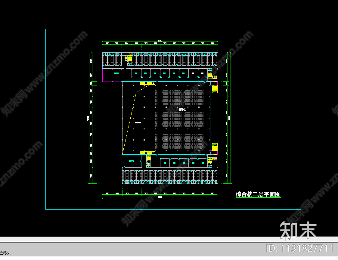 学生宿舍食堂建筑平面图cad施工图下载【ID:1131827711】