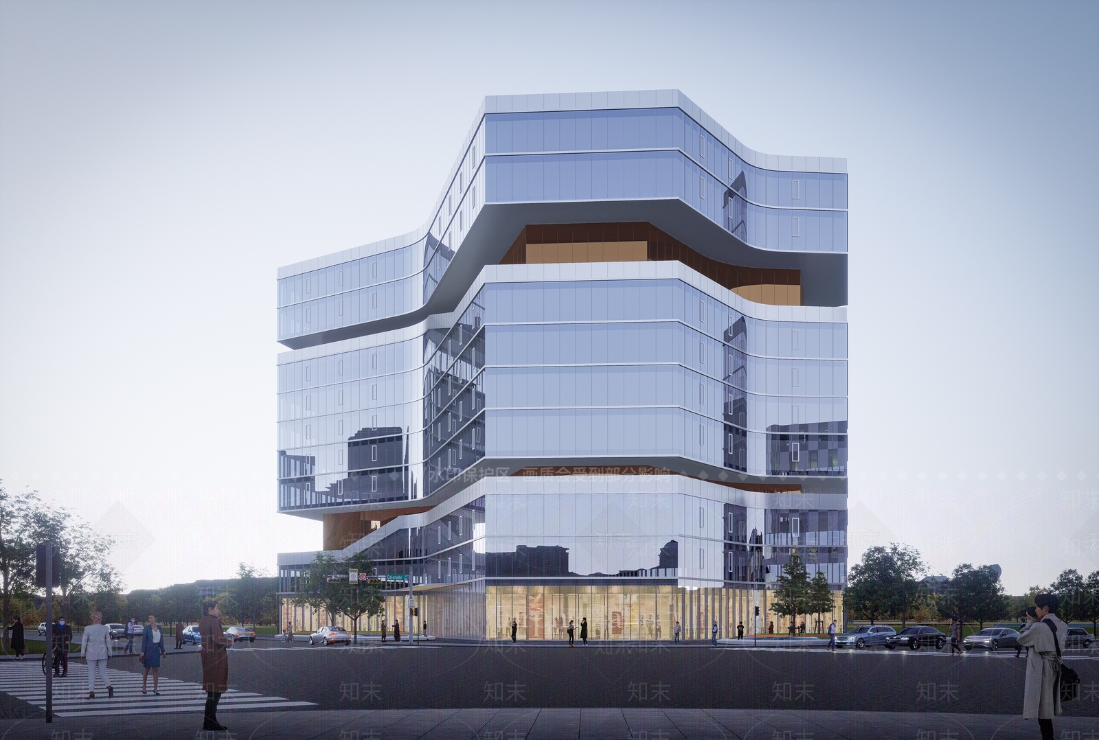 现代金融建筑SU模型下载【ID:1131831496】