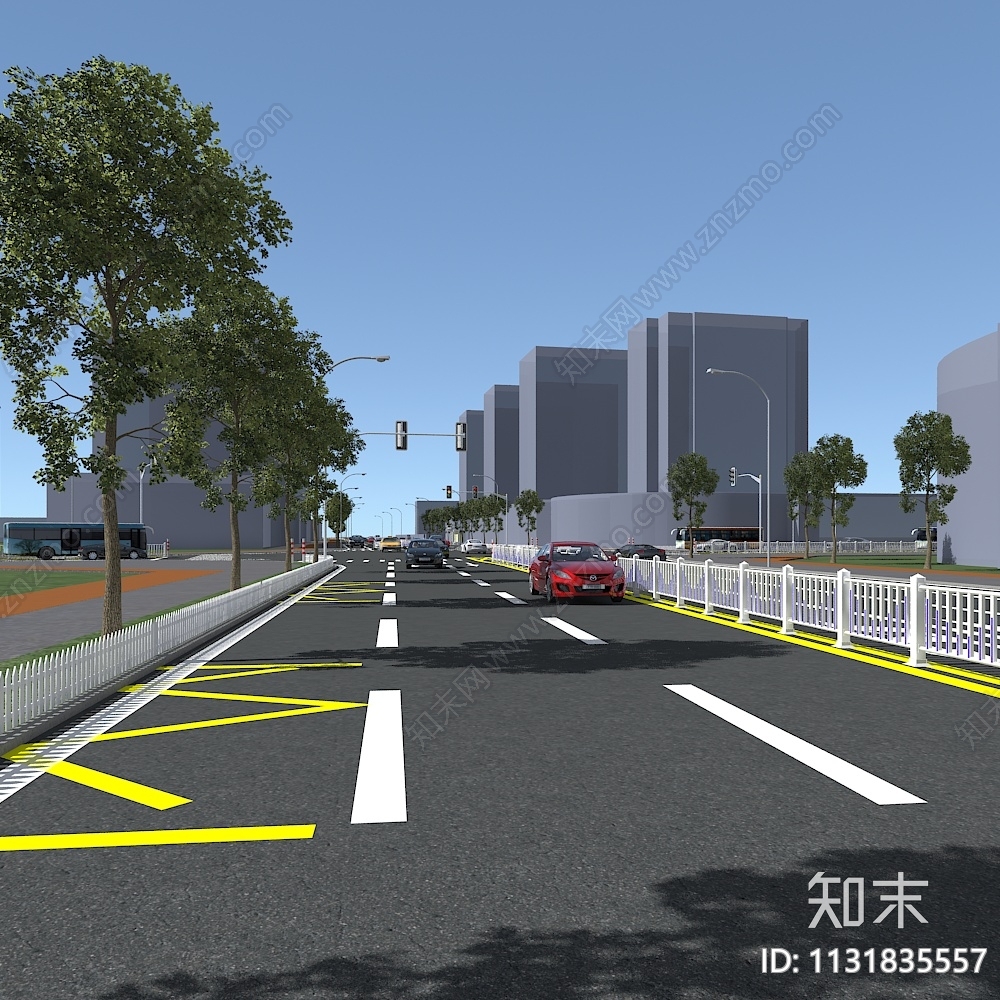 现代道路3D模型下载【ID:1131835557】