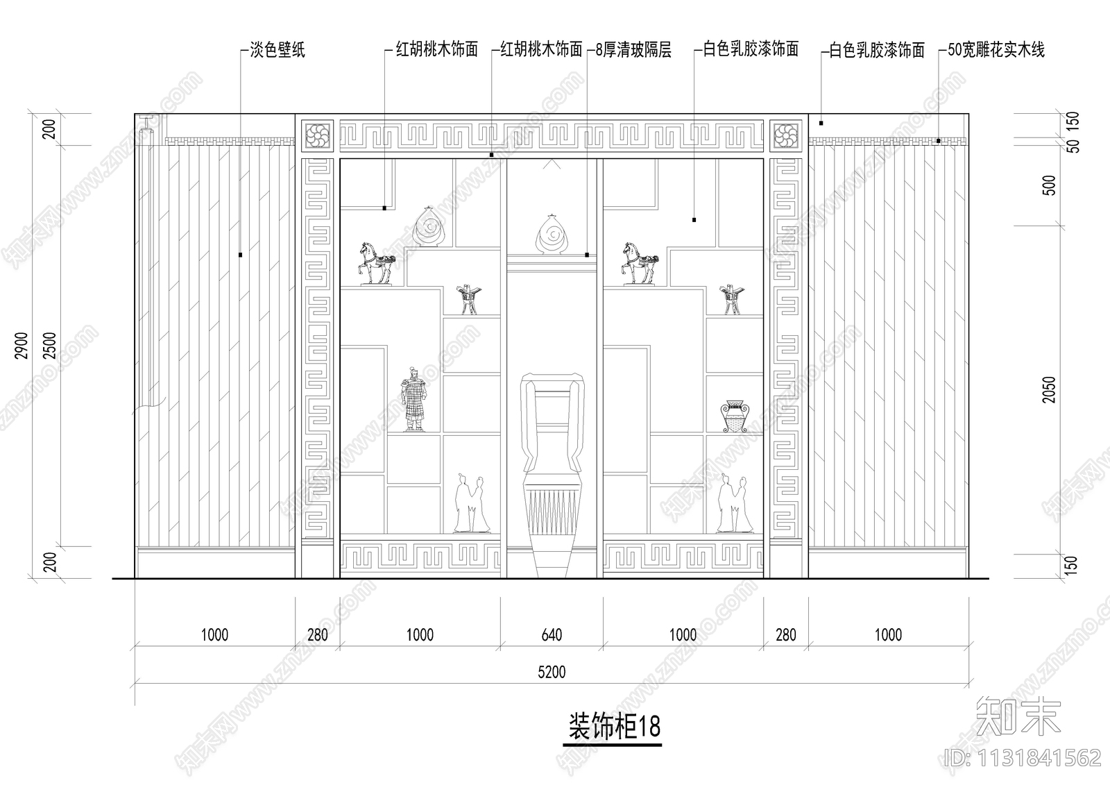 120款装饰柜设计详图cad施工图下载【ID:1131841562】