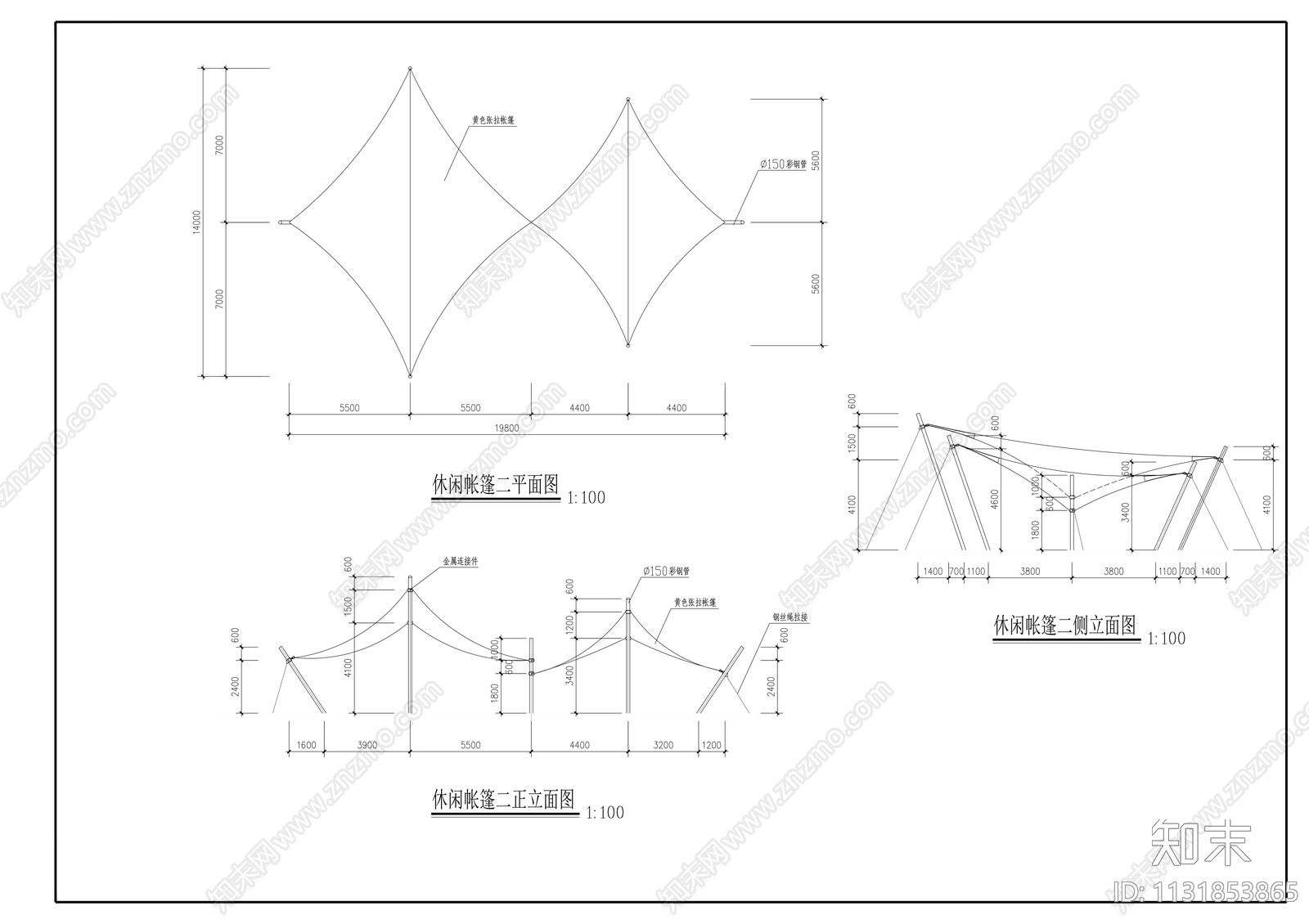 城市休闲广场园林景观工程cad施工图下载【ID:1131853865】