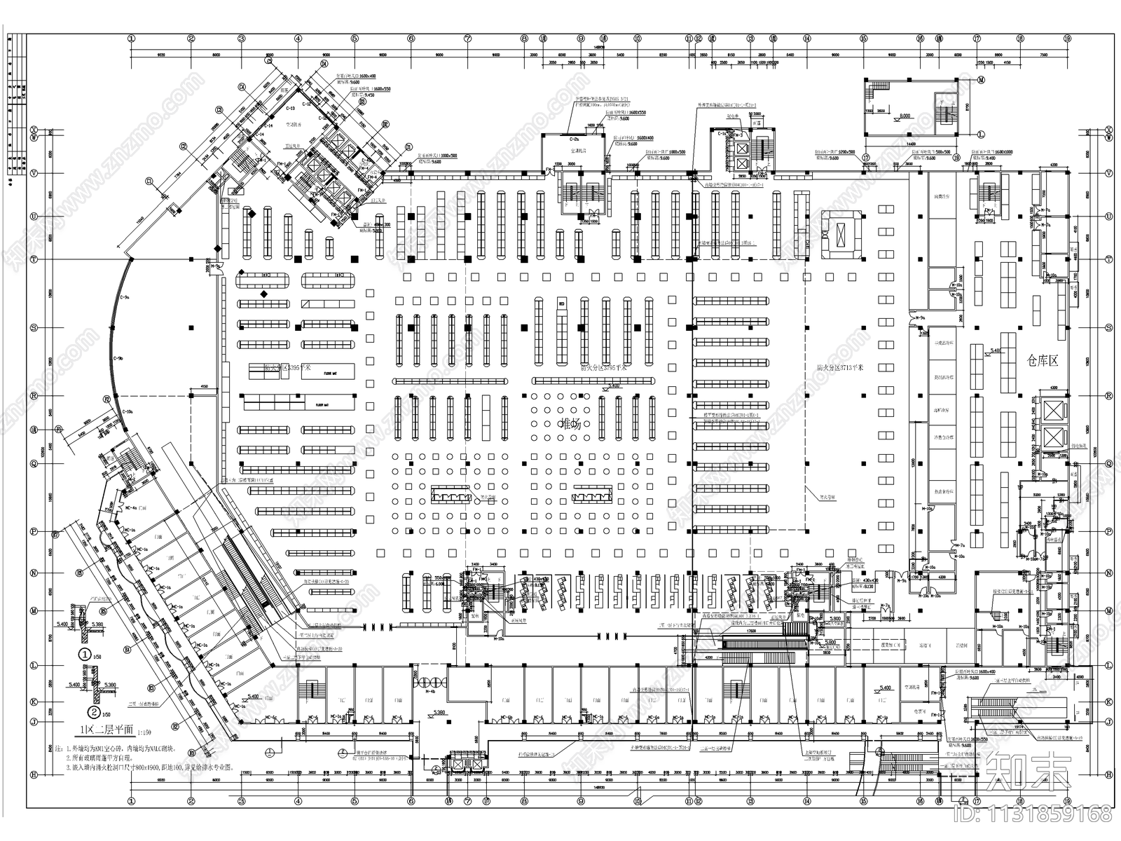 海岸商住综合楼设计cad施工图下载【ID:1131859168】