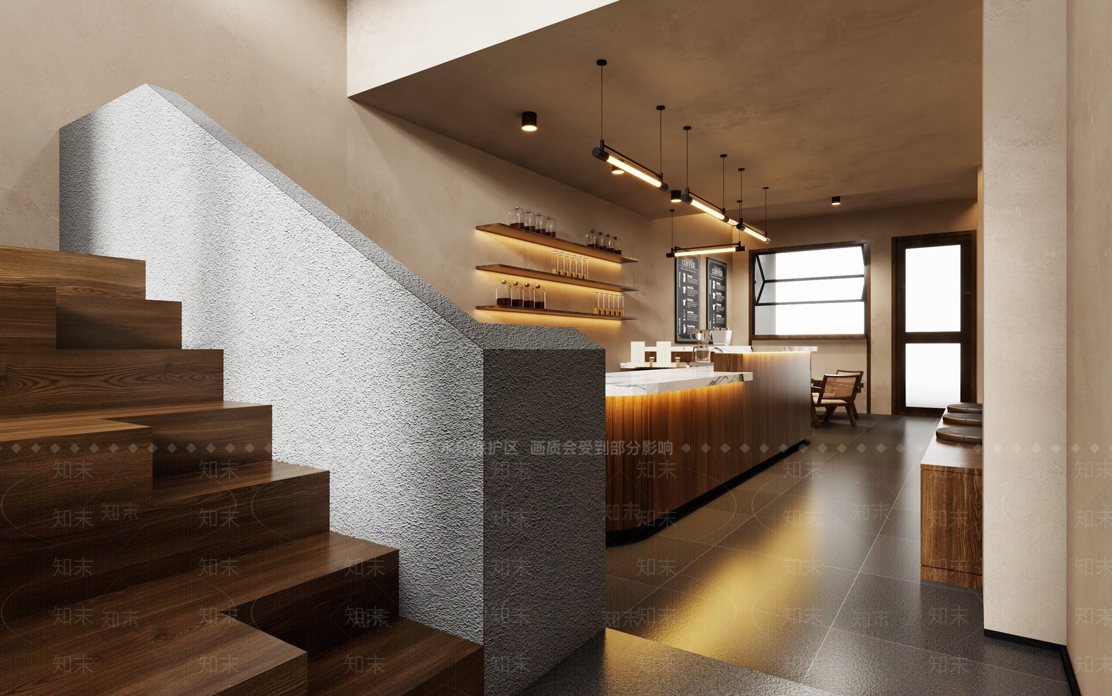 侘寂咖啡奶茶店3D模型下载【ID:1131866319】