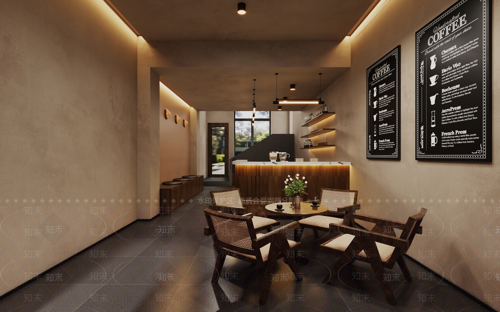 侘寂咖啡奶茶店3D模型下载【ID:1131866319】