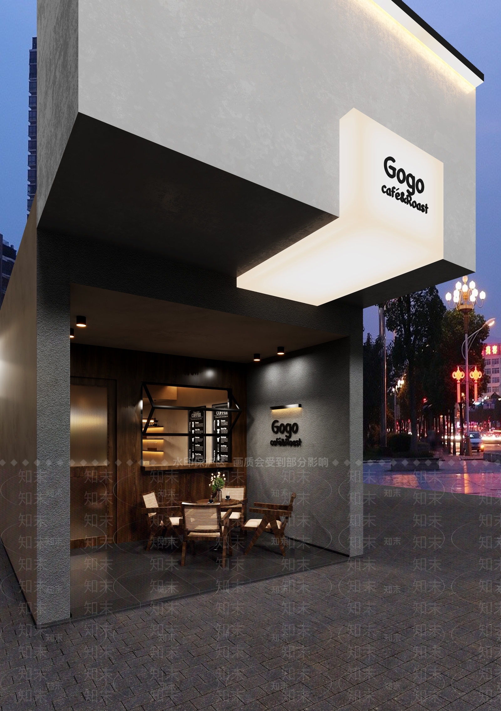 侘寂咖啡奶茶店3D模型下载【ID:1131866319】