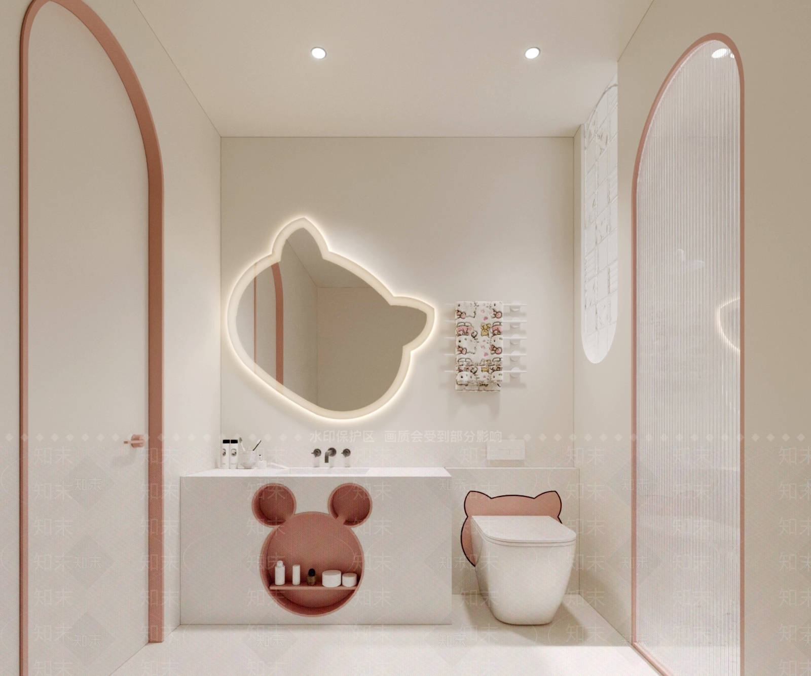 现代儿童卫生间3D模型下载【ID:1131870604】