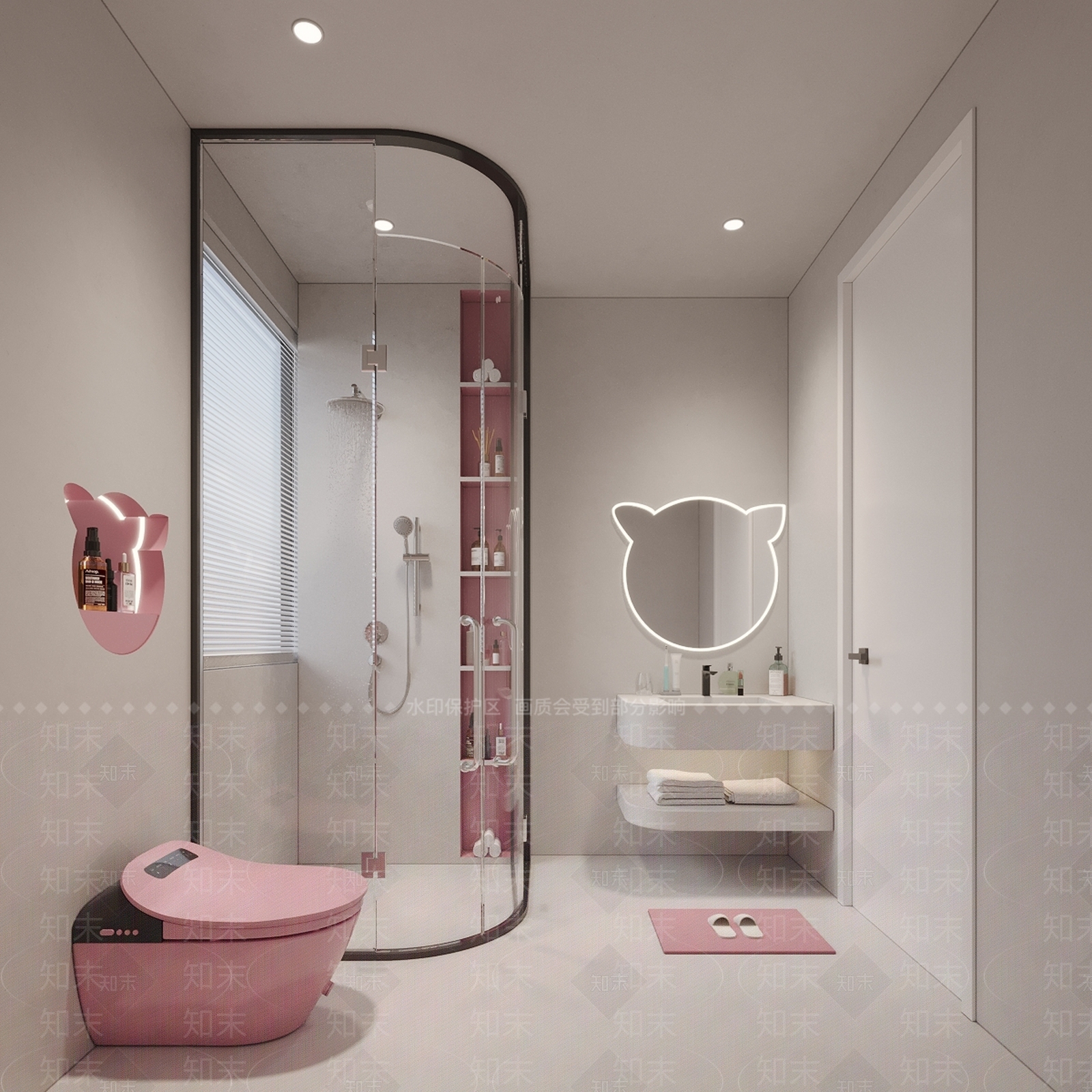 现代儿童卫生间3D模型下载【ID:1131870628】