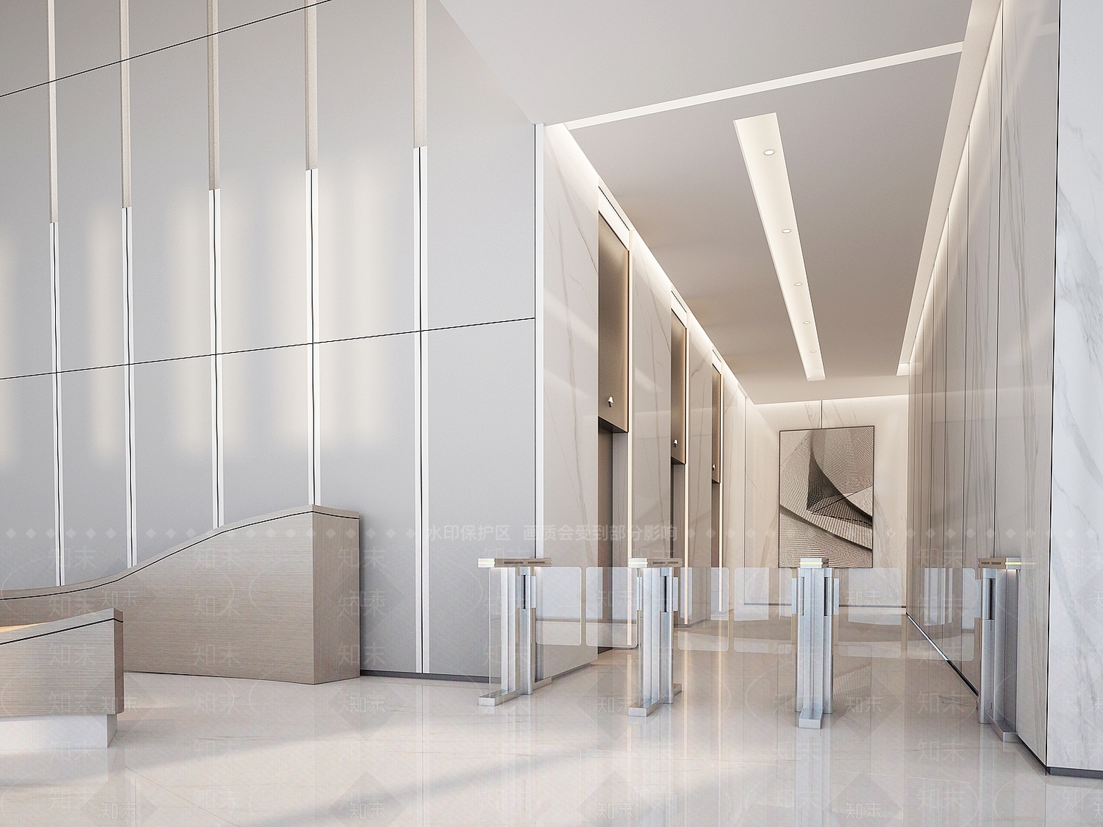 现代写字楼3D模型下载【ID:1131872658】