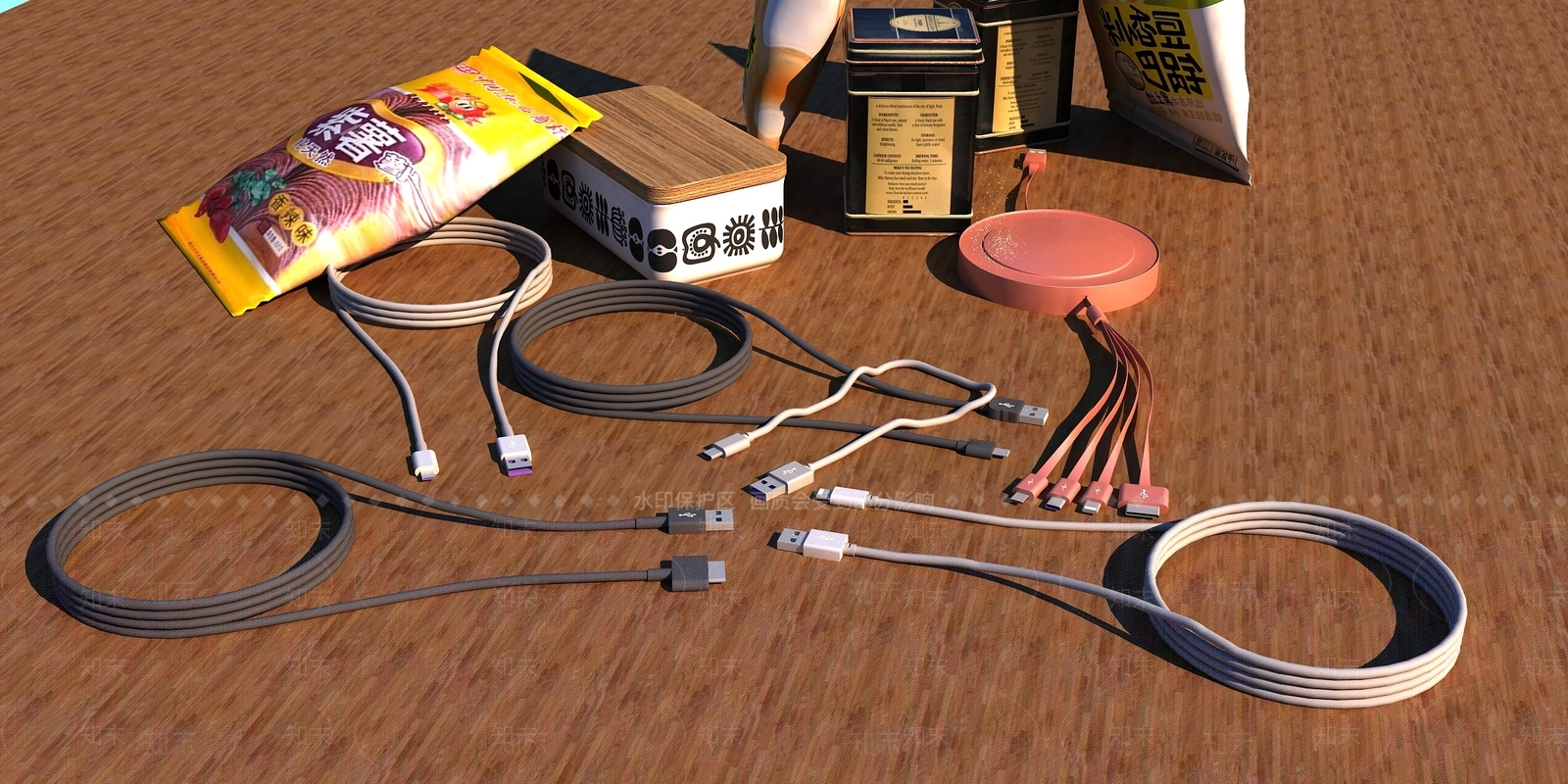 数据线3D模型下载【ID:1131874800】