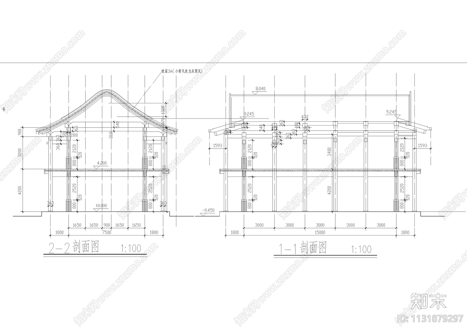 餐饮院建筑cad施工图下载【ID:1131879297】