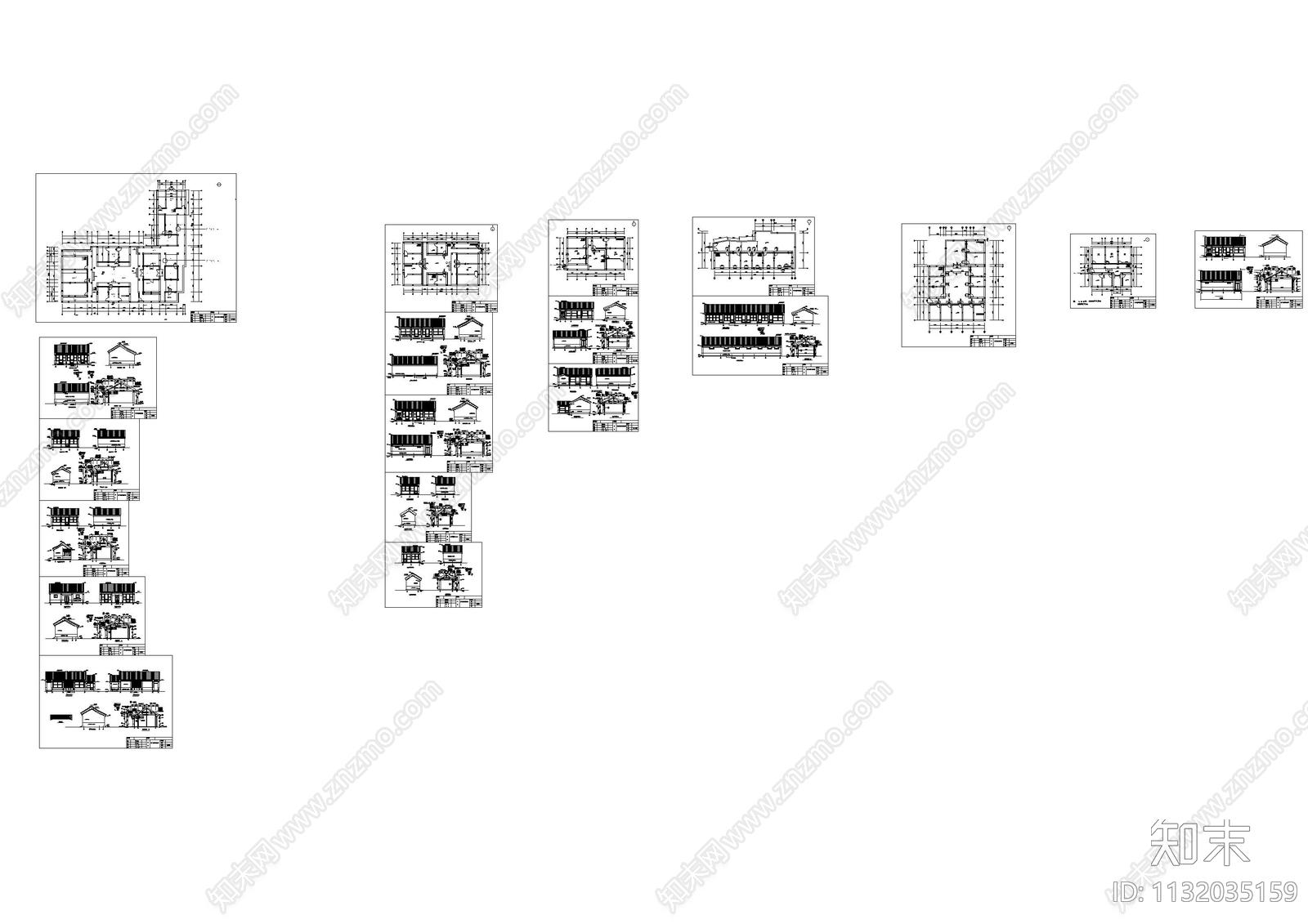 居住建筑带庭院cad施工图下载【ID:1132035159】