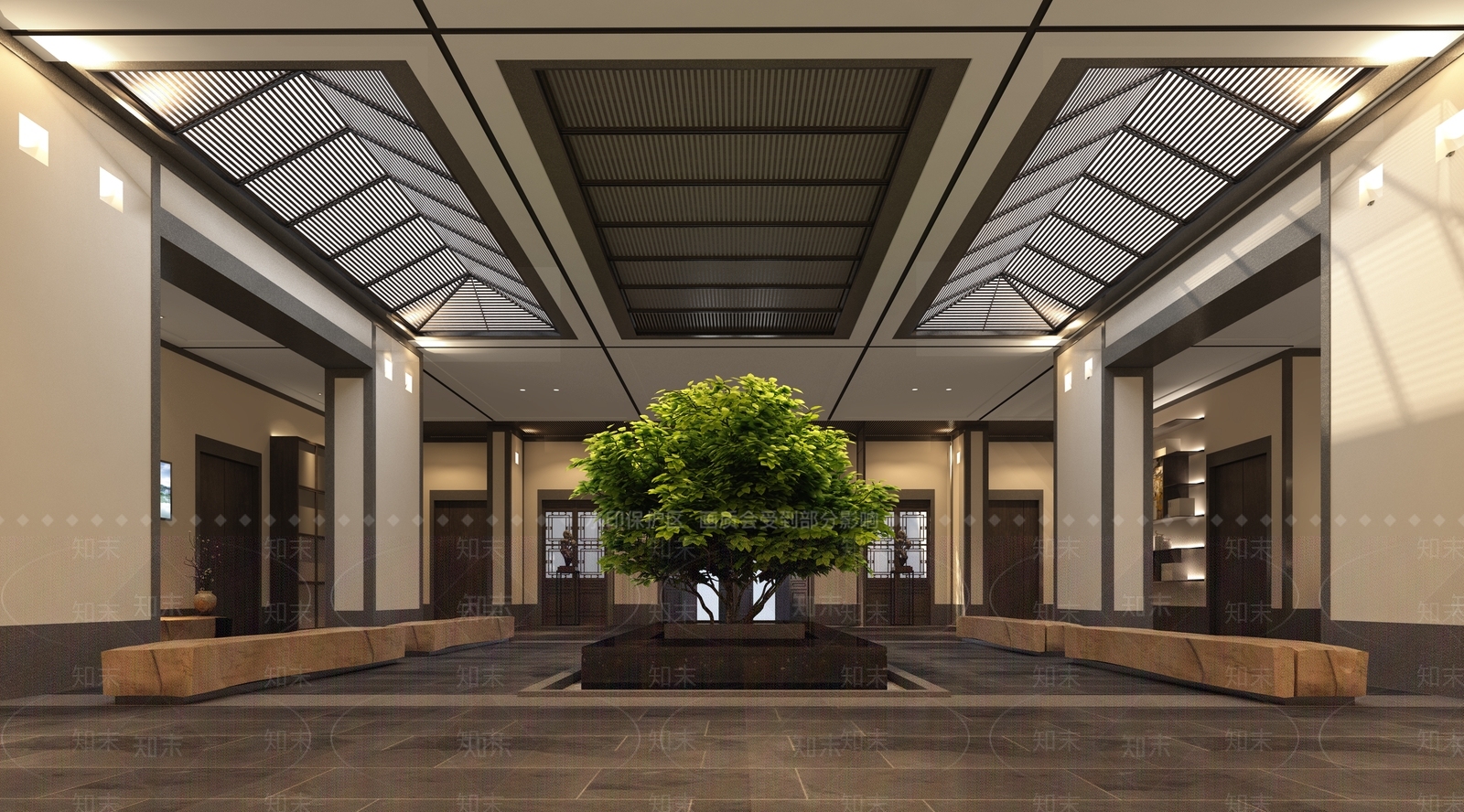 新中式洗浴中心3D模型下载【ID:1131883797】