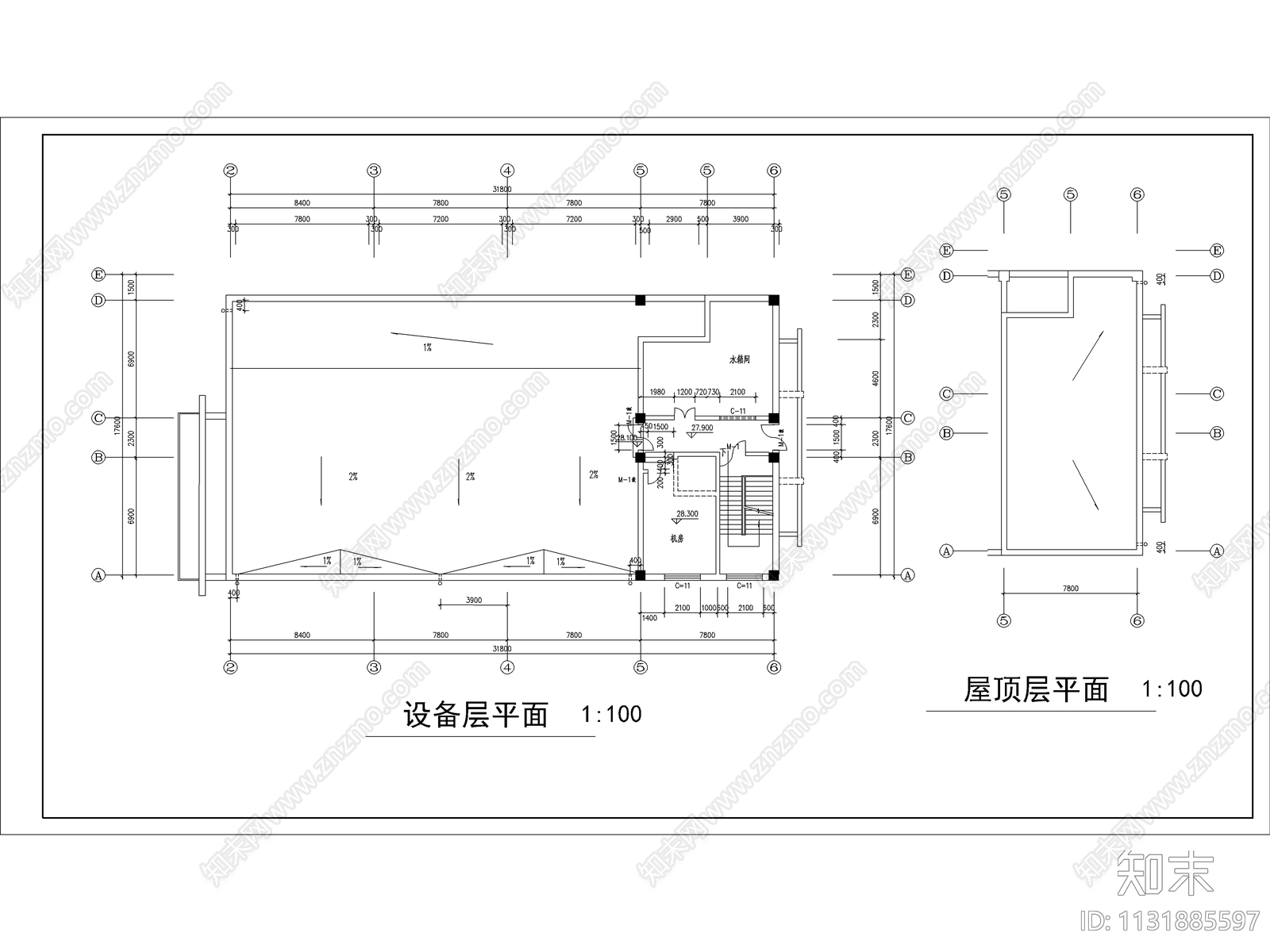 宾馆商住楼建筑设计cad施工图下载【ID:1131885597】