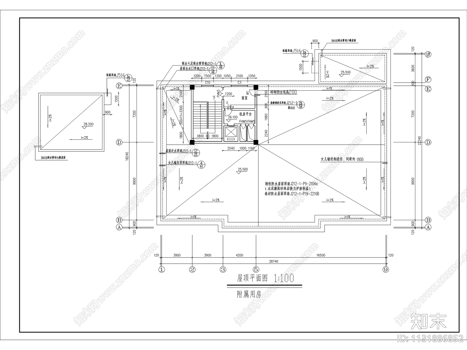 宾馆建筑设计cad施工图下载【ID:1131886852】