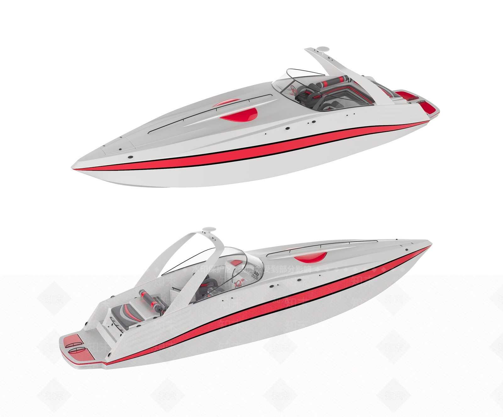 现代快艇3D模型下载【ID:1131891378】