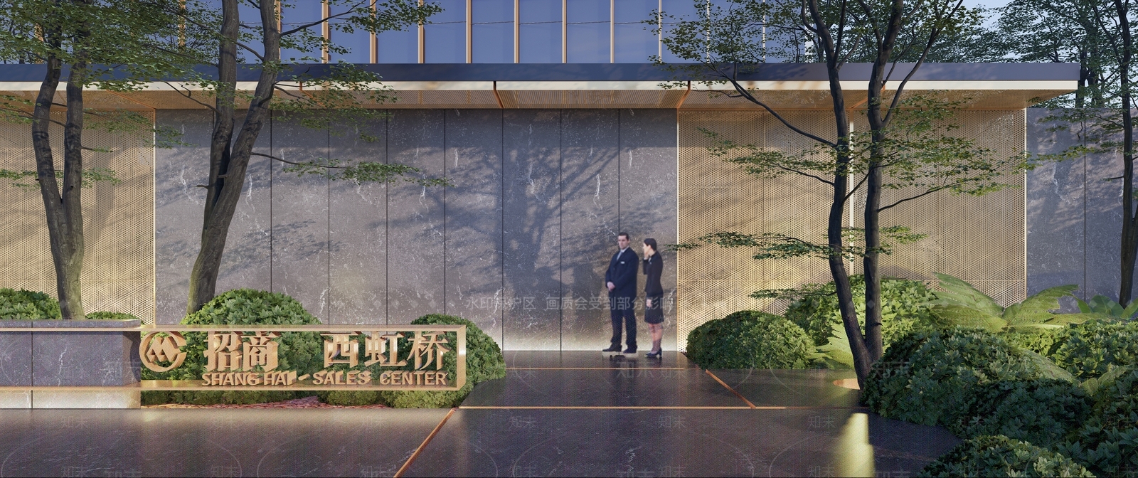 现代示范区景观SU模型下载【ID:1131894597】