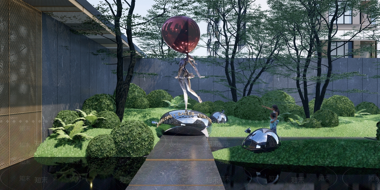 现代示范区景观SU模型下载【ID:1131894597】