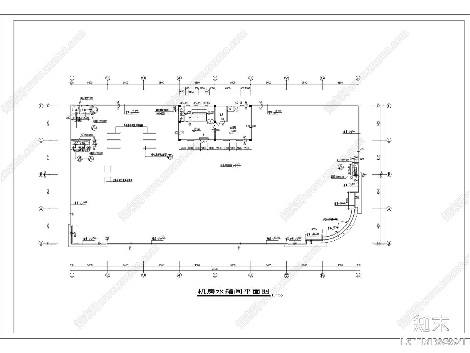 大连购物中心建施图cad施工图下载【ID:1131894821】