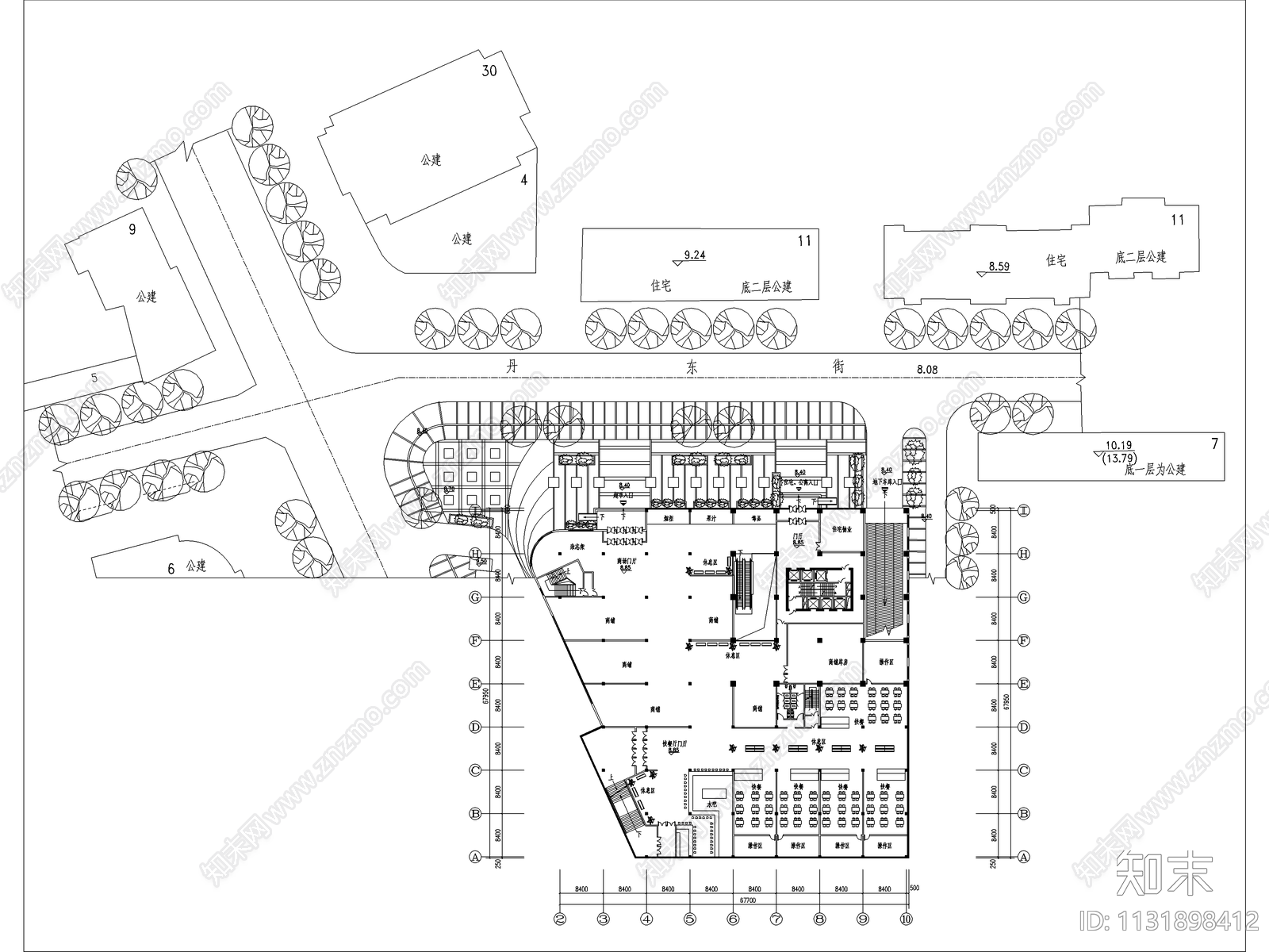 大连名仕公寓型酒店cad施工图下载【ID:1131898412】