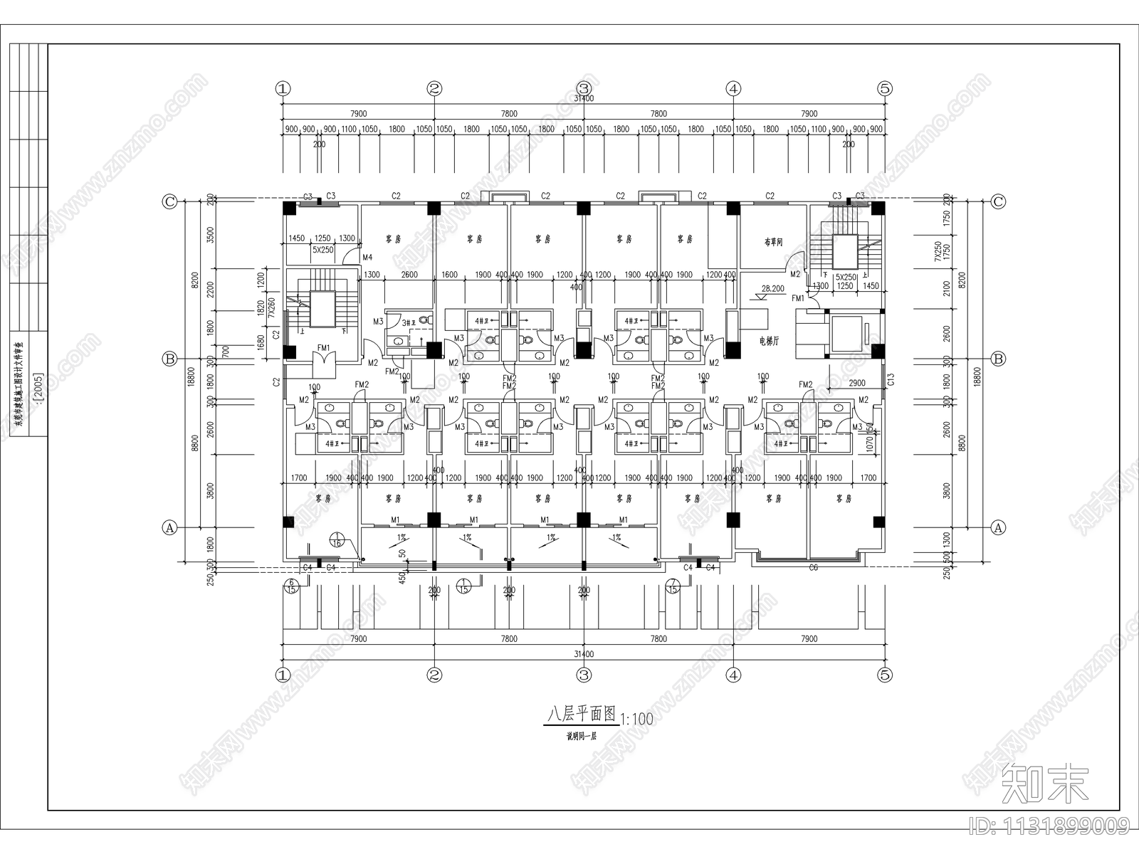 东莞市酒店图纸cad施工图下载【ID:1131899009】