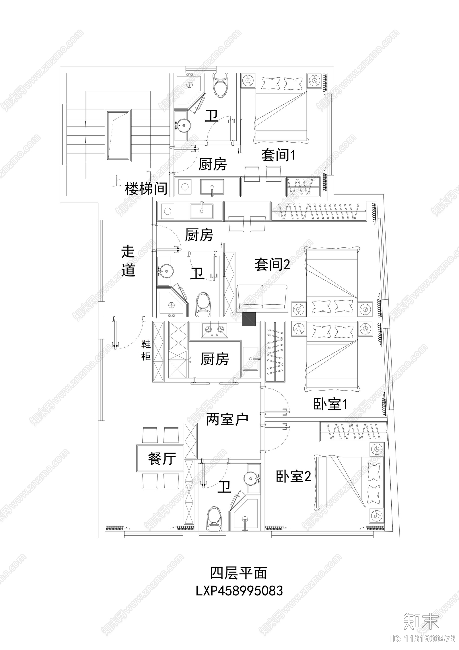 自建别墅cad施工图下载【ID:1131900473】