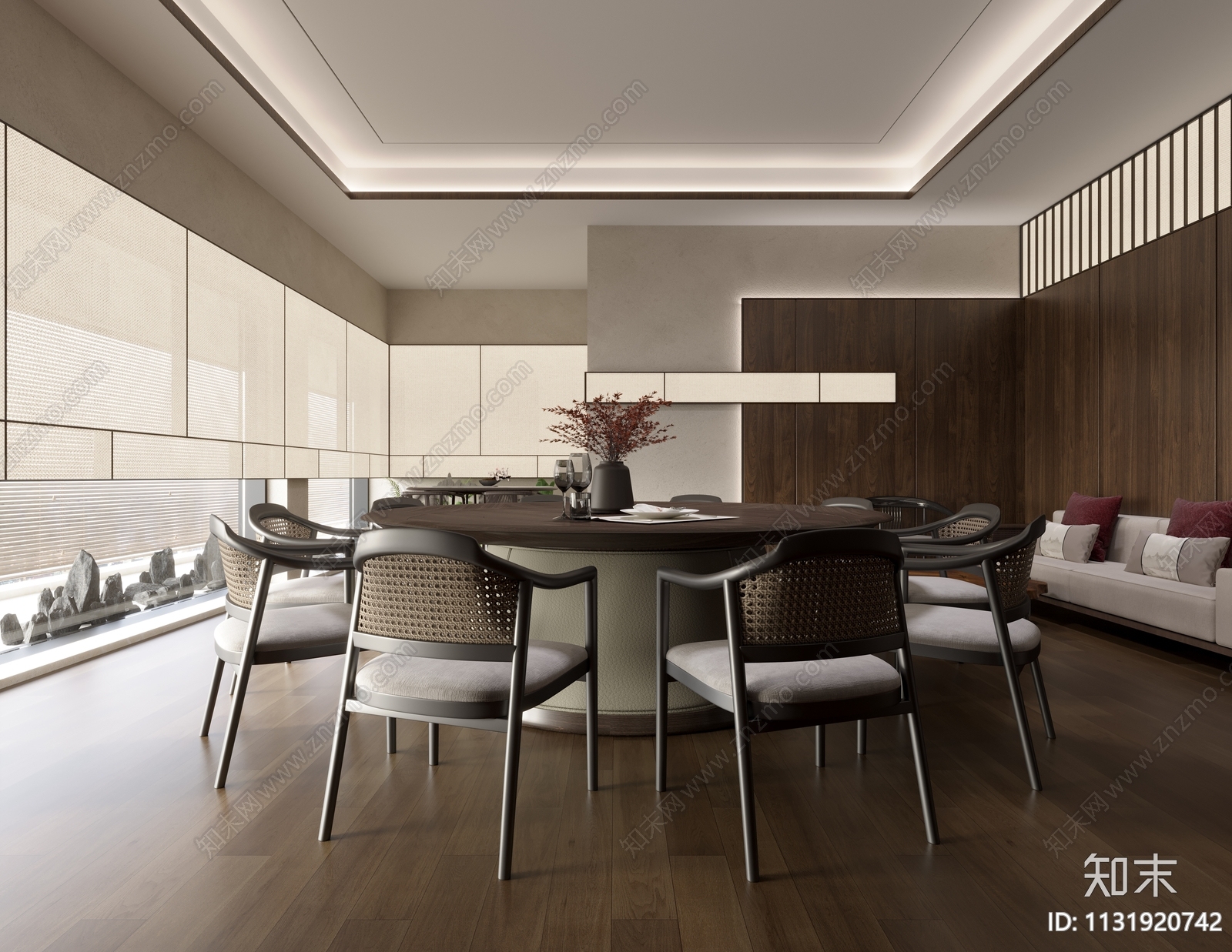 700㎡茶餐厅中餐厅效果图cad施工图下载【ID:1131920742】