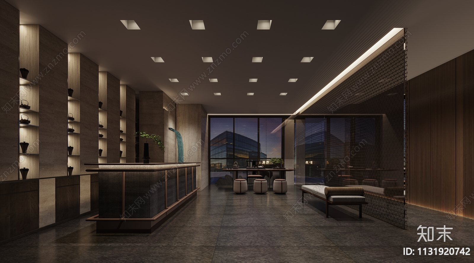 700㎡茶餐厅中餐厅效果图施工图下载【ID:1131920742】