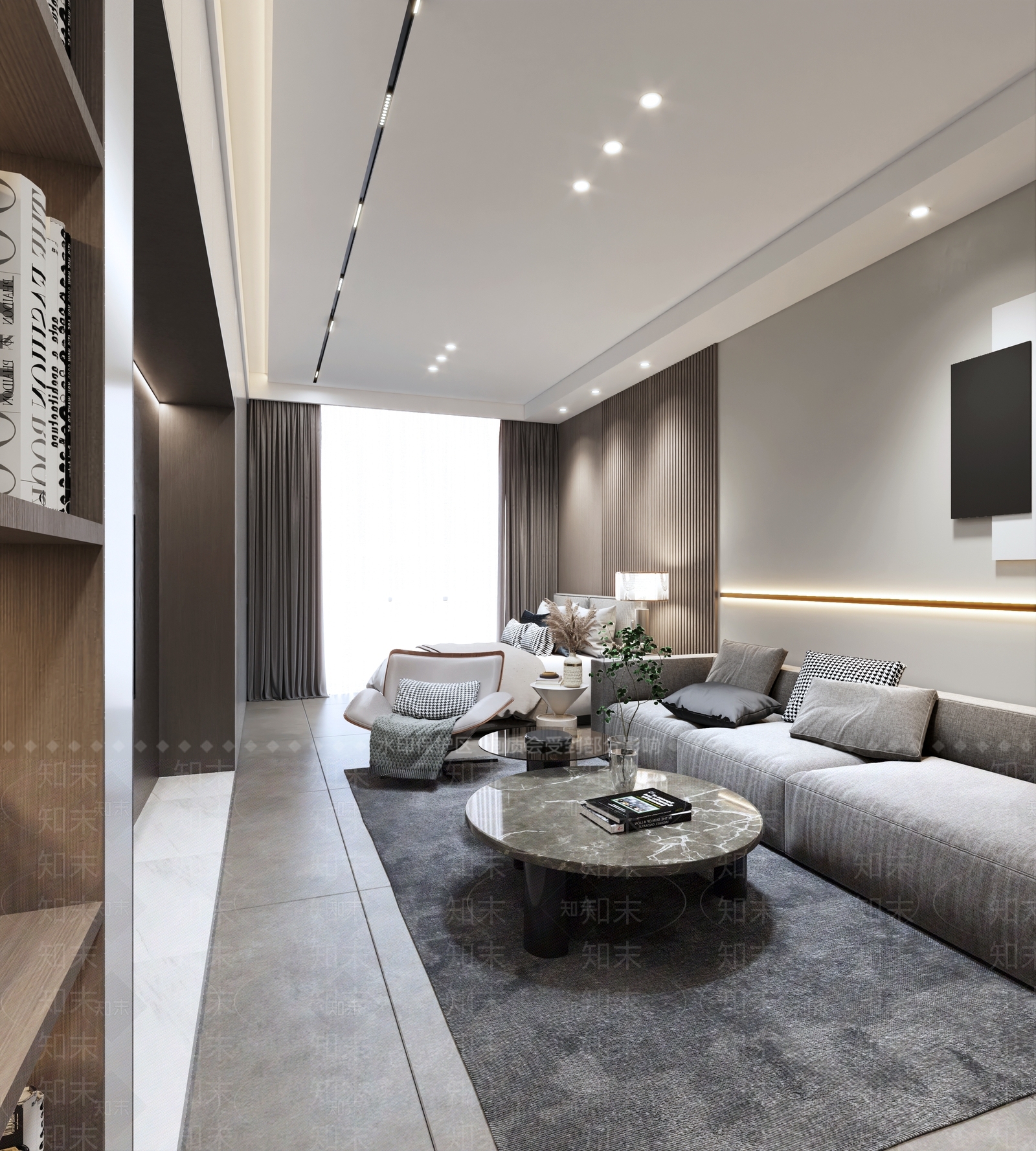 现代单身公寓3D模型下载【ID:1131937536】
