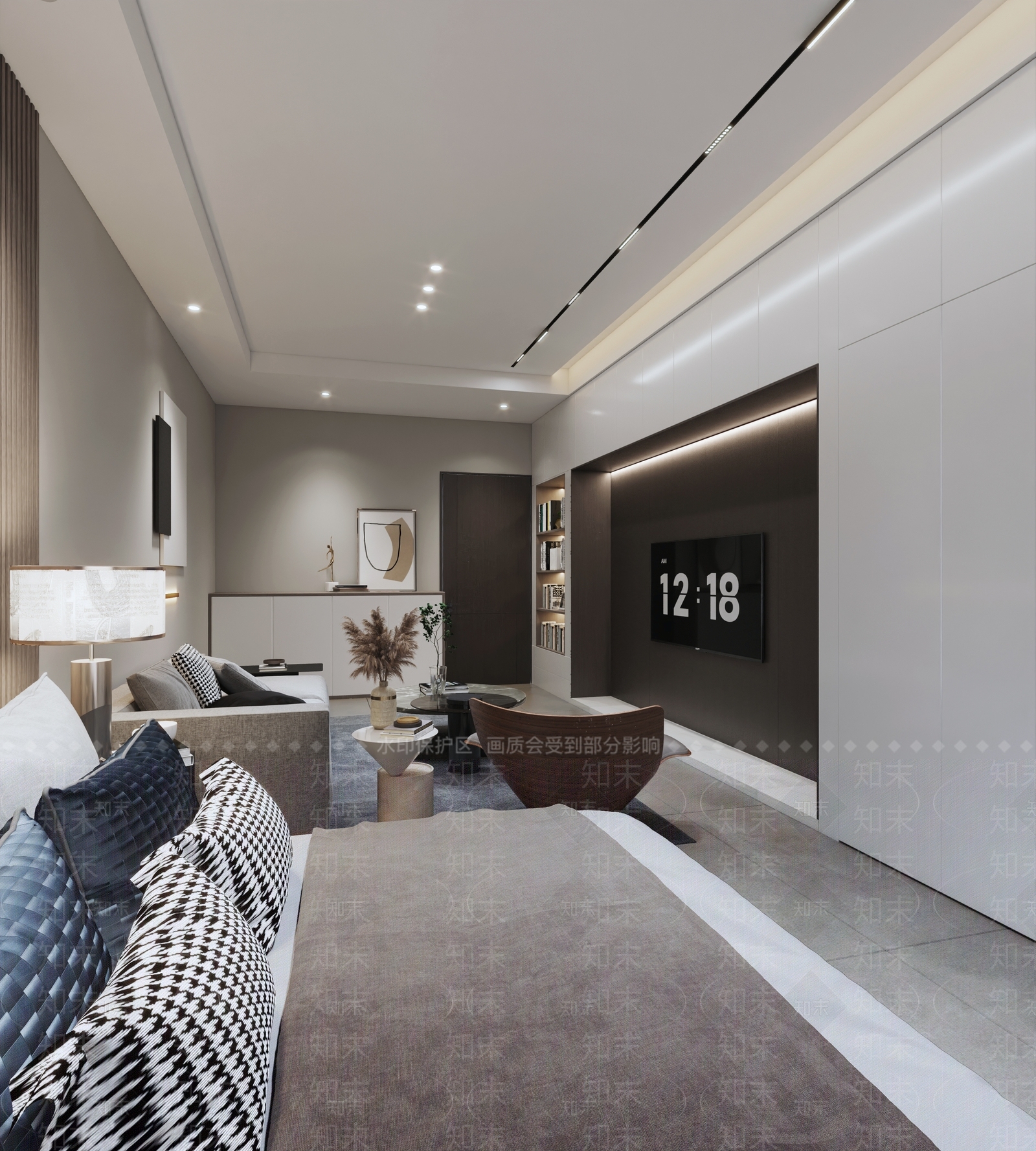 现代单身公寓3D模型下载【ID:1131937536】