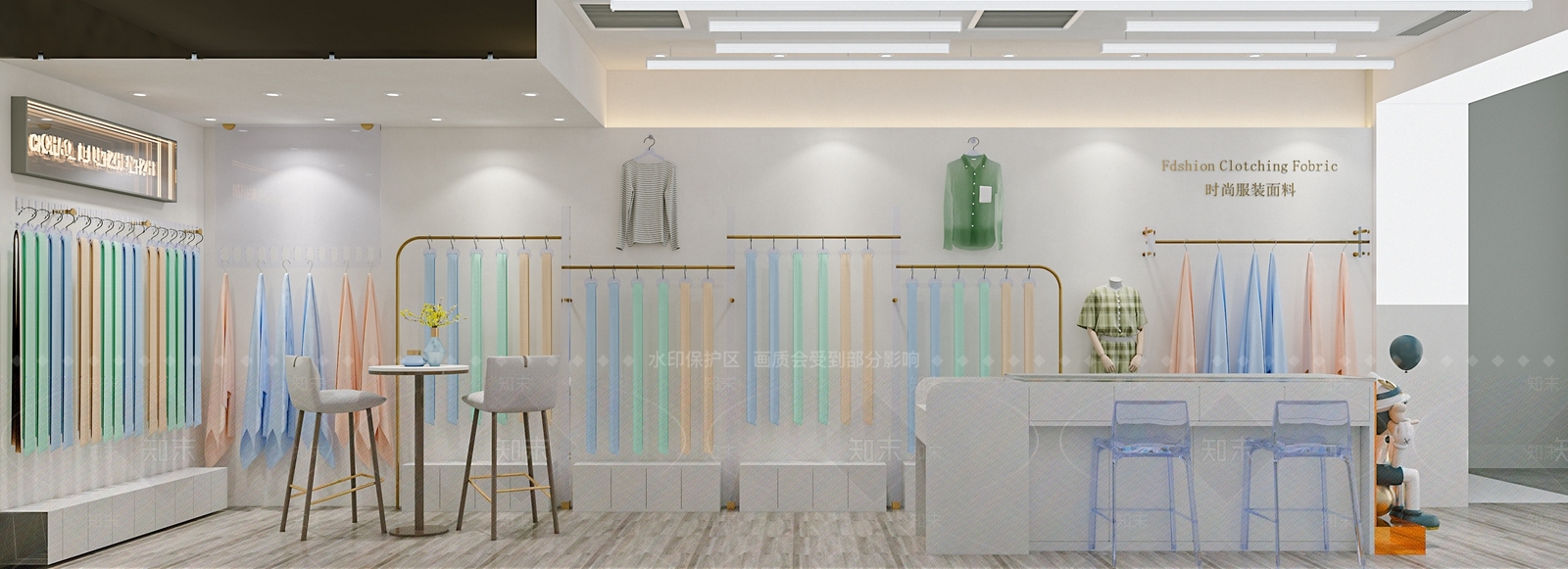 现代服装店3D模型下载【ID:1131929156】